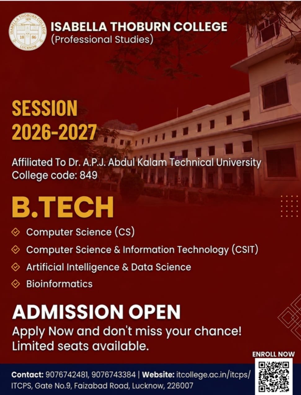Online Admission 2026-27 is Now Open
